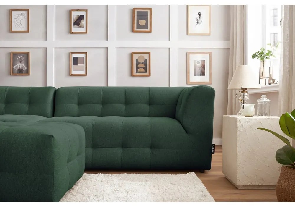 Ciemnozielona sofa 324 cm Kleber – Bobochic Paris