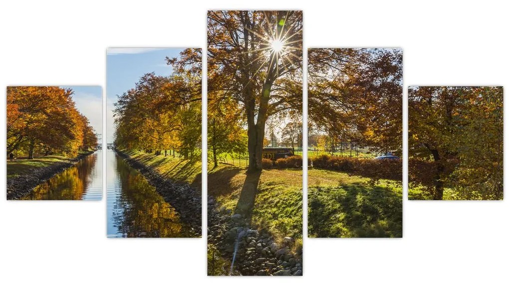 Obraz kanału wodnego (125x70 cm)
