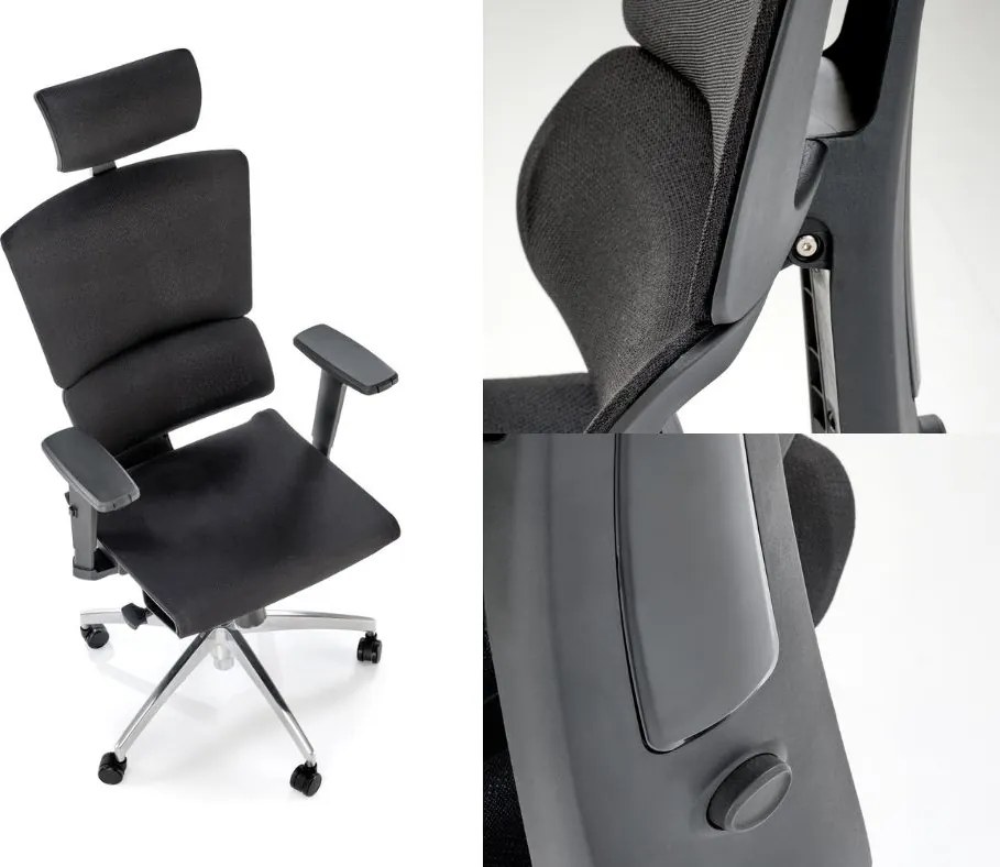 Ergonomiczny fotel gabinetowy Marcus Halmar, zgodny z normą BHP