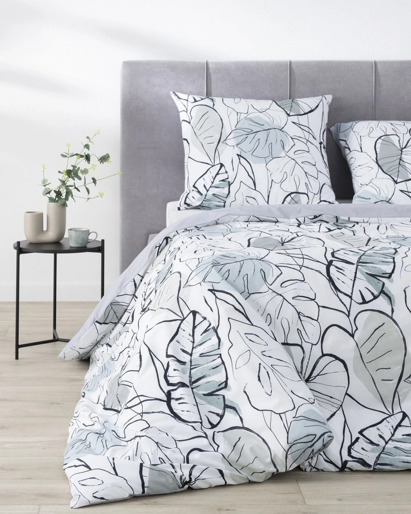 Komplet pościeli bawełnianej Monstera Leaves 160x200cm