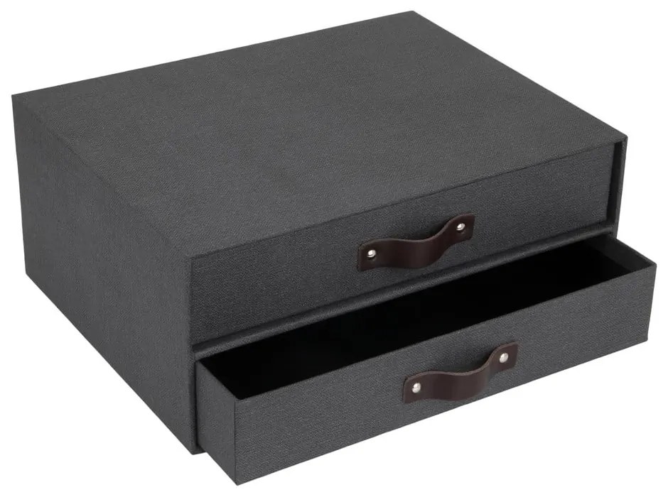 Kartonowy organizer z szufladką Birger Canvas Paper Laminate – Bigso