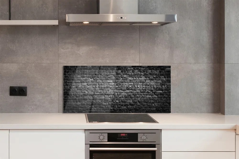 Szklany Panel Ceglany Mur w Stylu Retro