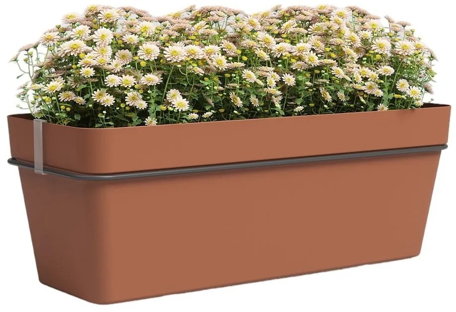 Wisząca/samonawadniająca doniczka z plastiku z recyklingu 50 cm Capri – Artevasi