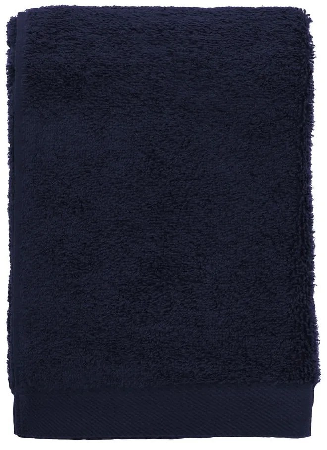 Ciemnoniebieski bawełniany ręcznik frotte 50x100 cm Comfort – Södahl