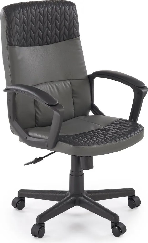 Elegancki czarny fotel gabinetowy Bjorn Halmar