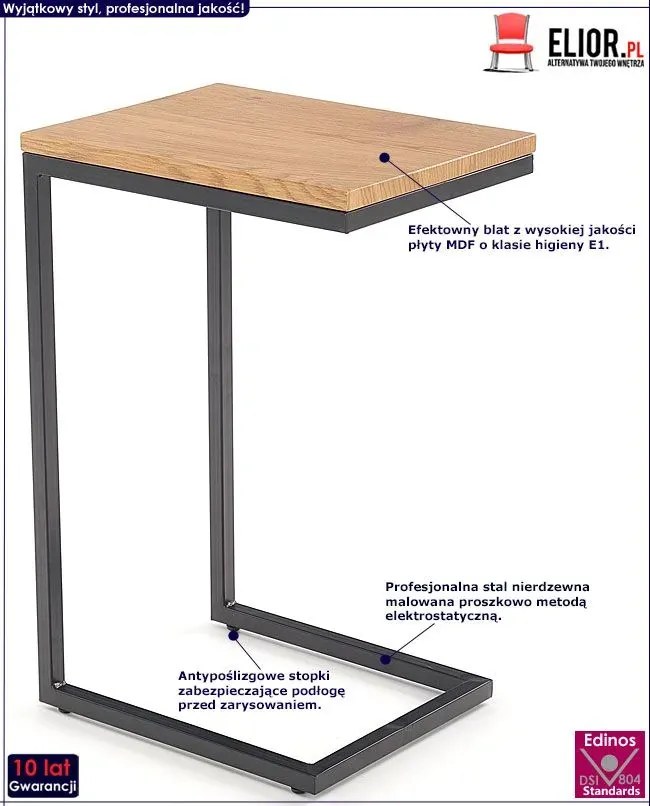 Industrialny Kawowy Loft Ostin L0-T55