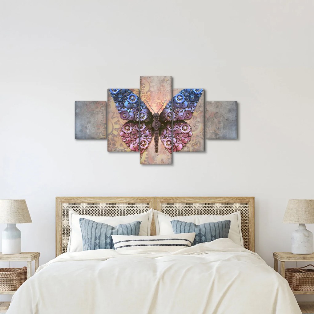 Obraz - Steampunk motyl (125x70 cm)