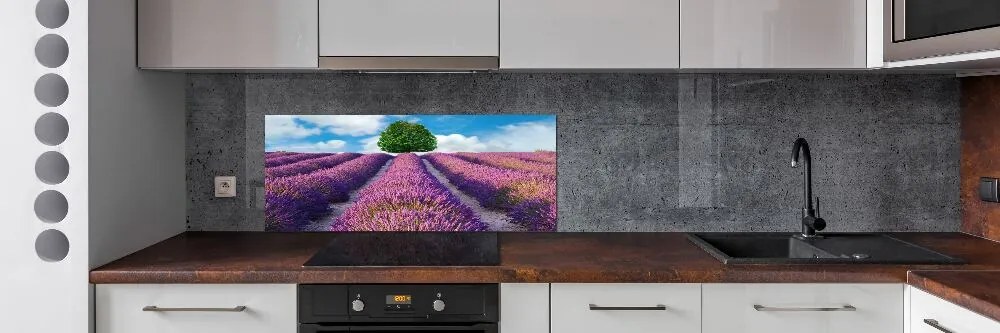 Panel dekor szkło Pole lawendy
