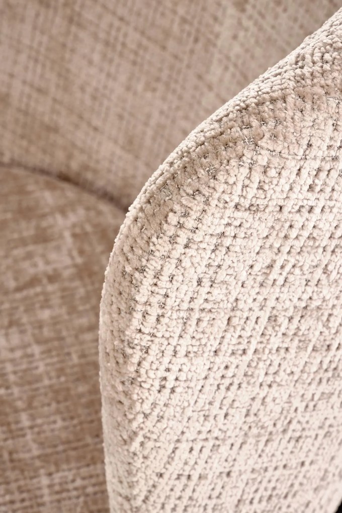 Krzesło tapicerowane tkanina beżowy K590