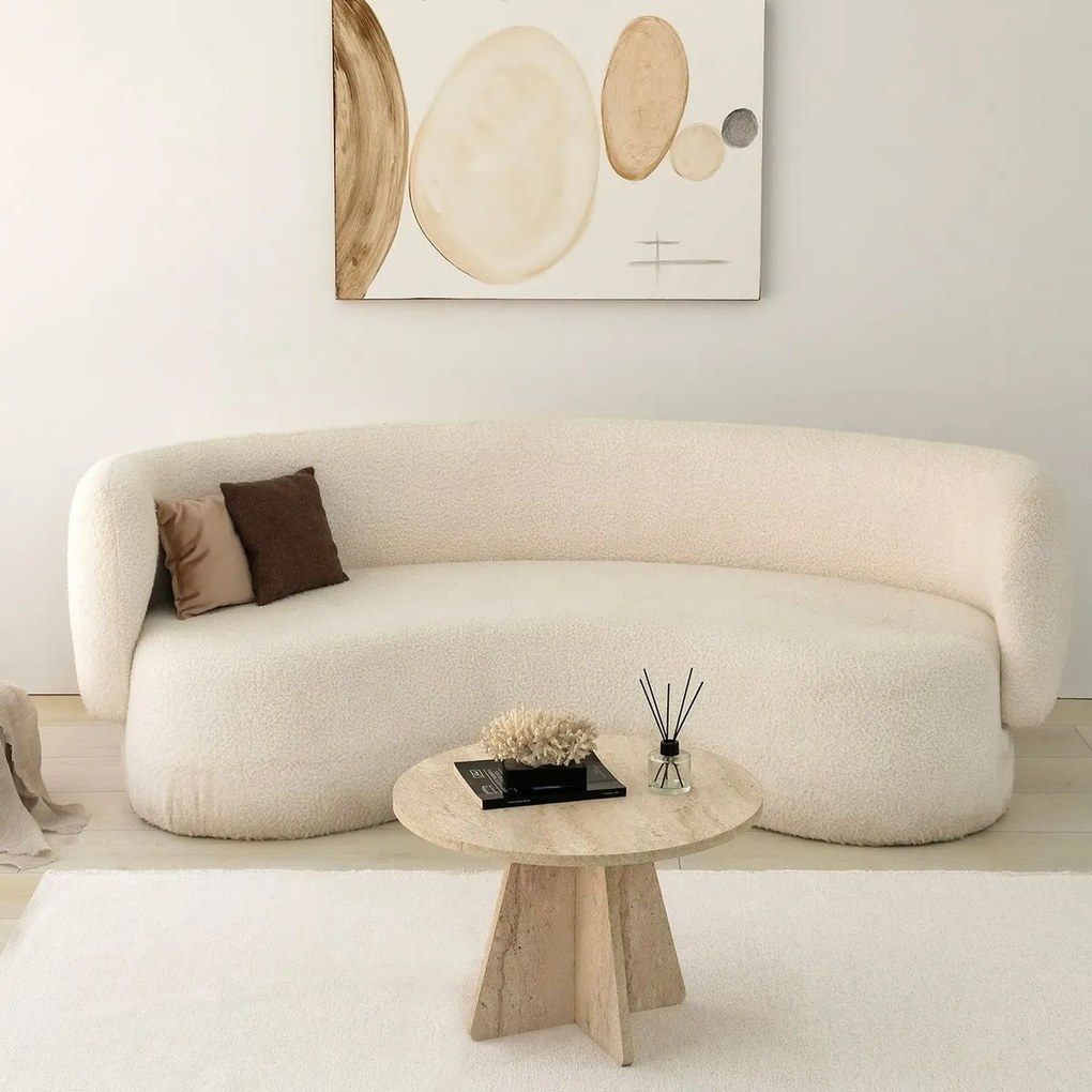 Stolik konferencyjny Mushroom Travertine