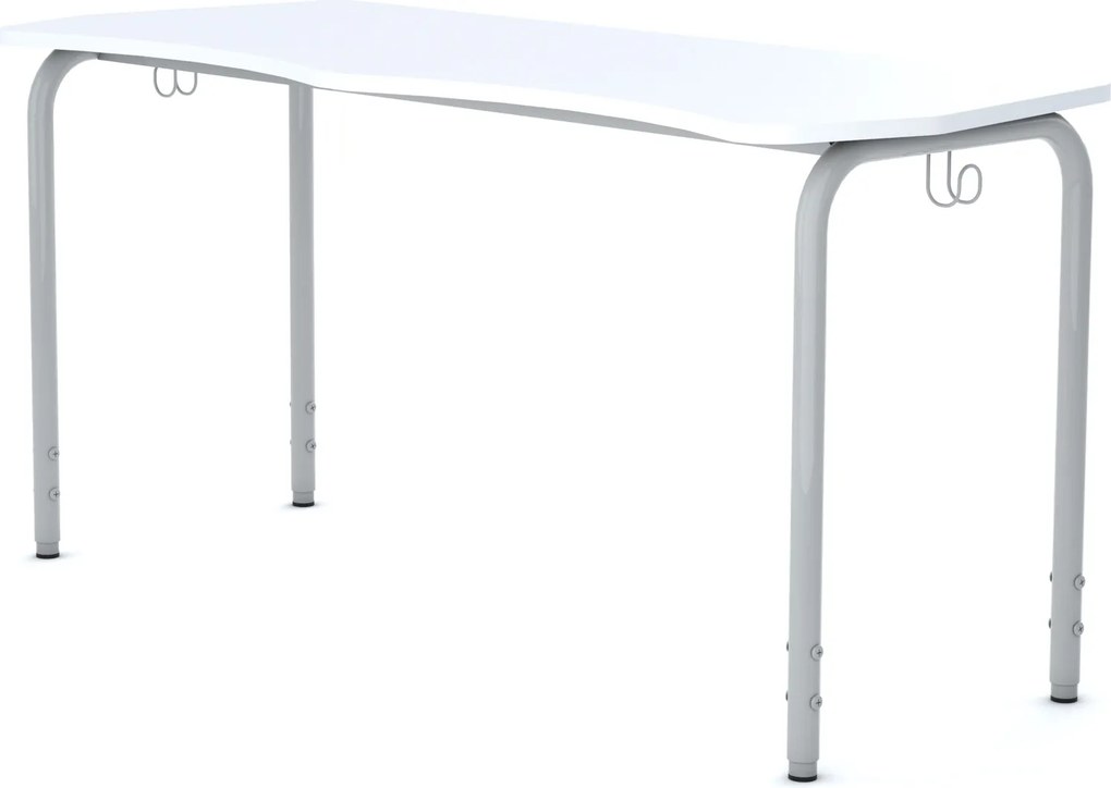 Regulowany stolik szkolny i przedszkolny Simple fala 135x55 cm