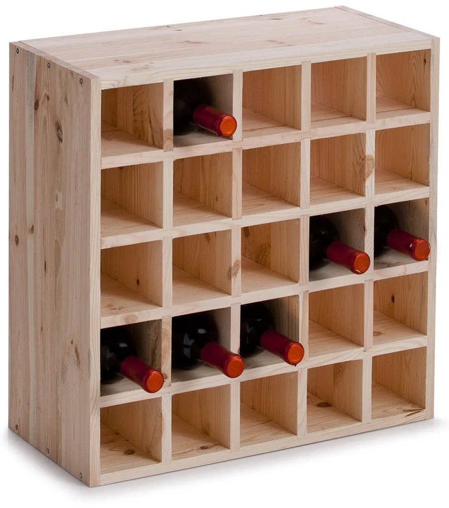 Drewniany stojak na wino, 25 butelek, ZELLER