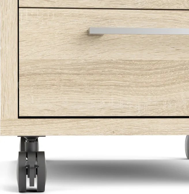 Kontenerek 4-szufladowy na kółkach Prima 4 dąb sonoma