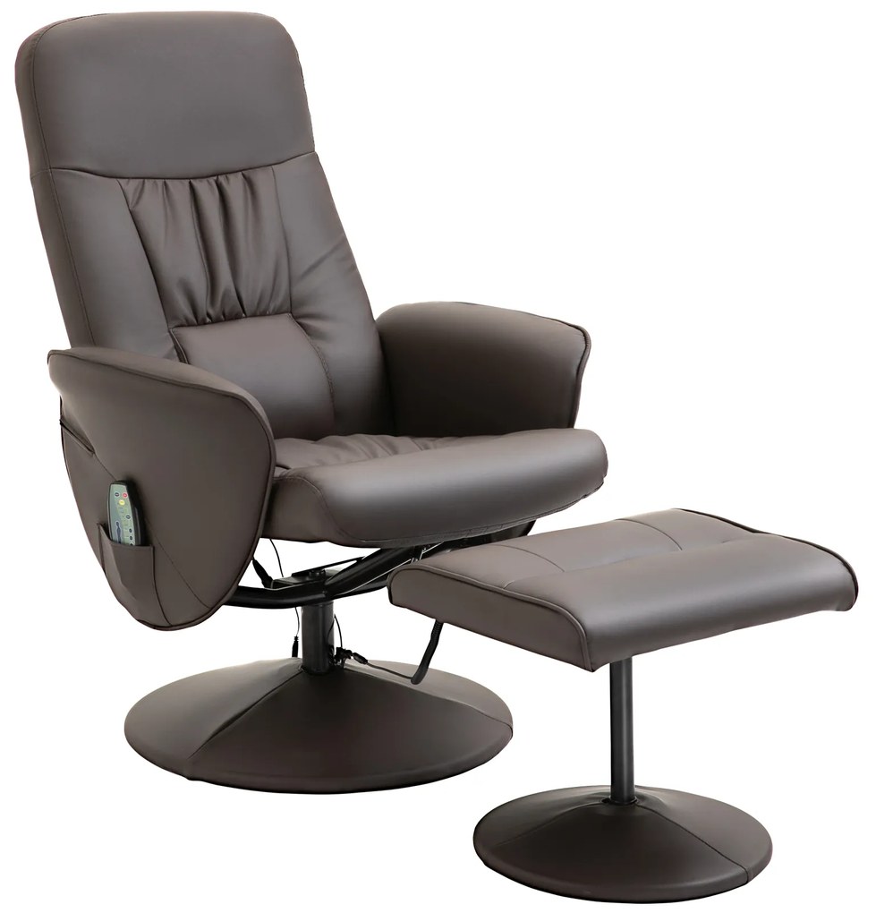 HOMCOM Fotel do masażu, taboret, fotel telewizyjny