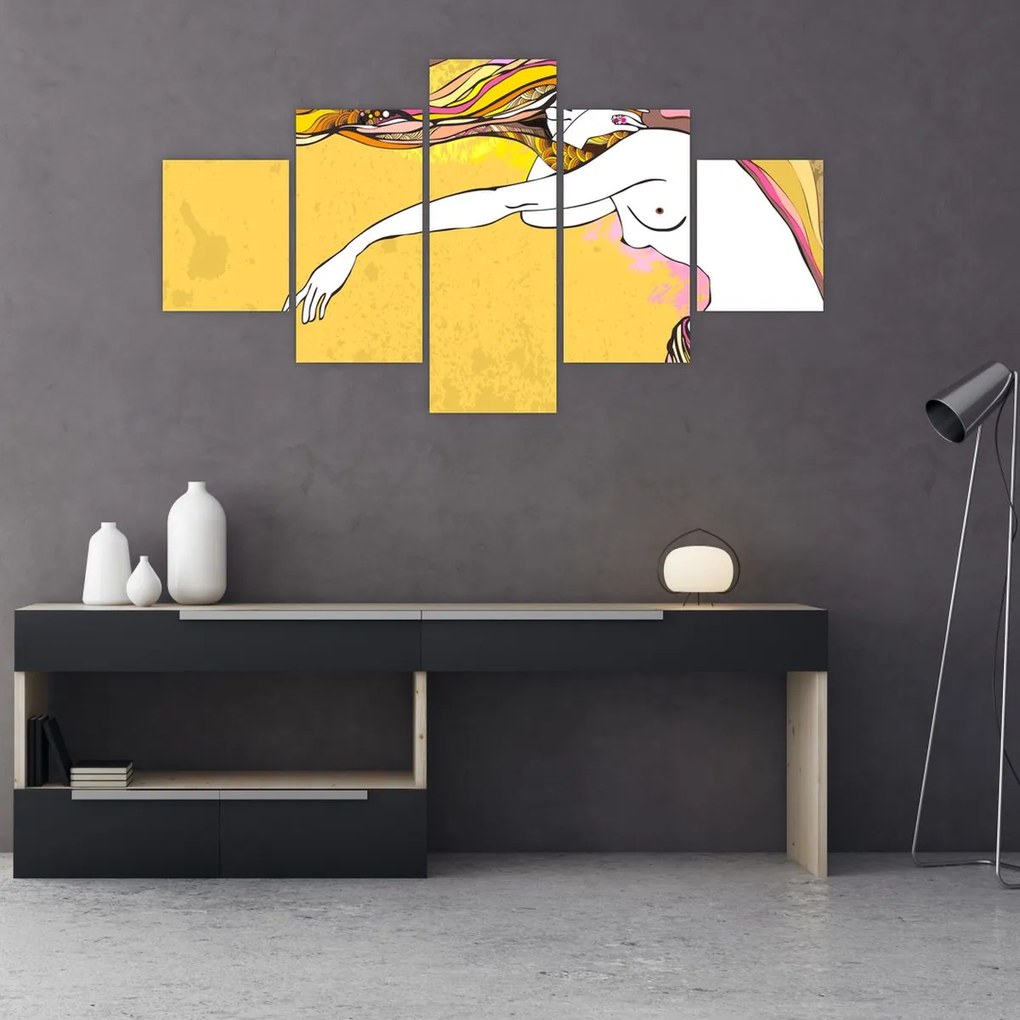 Obraz - Dziewczyna (125x70 cm)