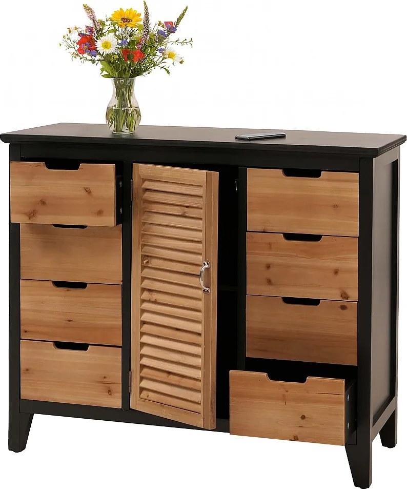 Komoda aptekarska MCW-O63,  korpus czarny