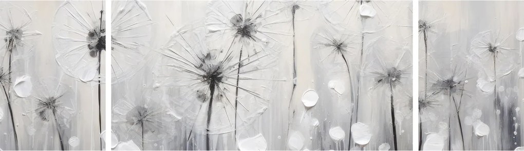 Obraz - Mlecze, malarstwo (170x50 cm)