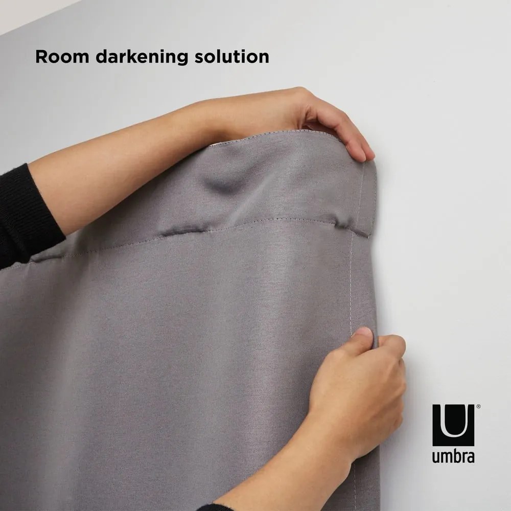 Podwójny karnisz regulowany ze stali nierdzewnej 224 - 366 cm Twilight – Umbra