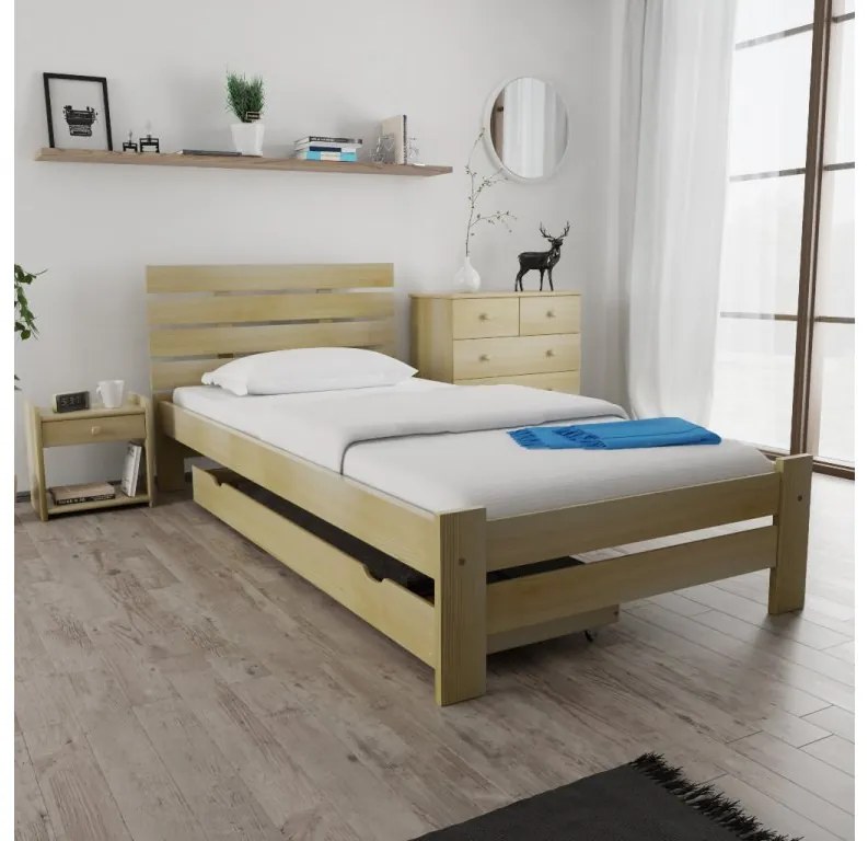 Łóżko PARIS podwyższone 80 x 200 cm, sosna Materac: Materac Sommera 18 cm