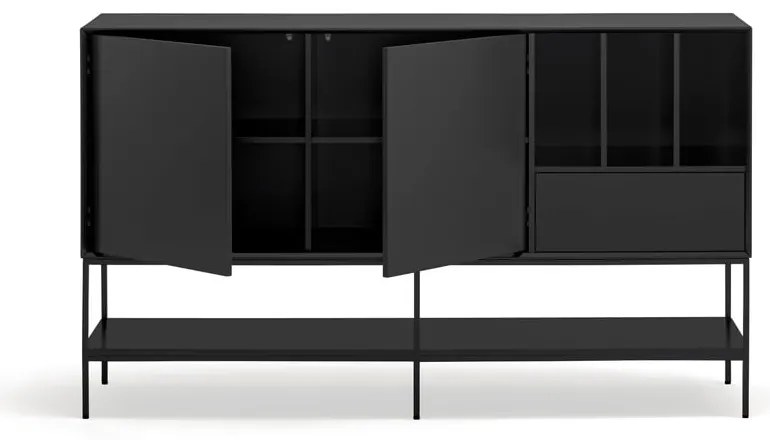 Czarna komoda 166x98x45 cm Platt – Teulat