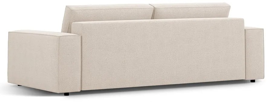 Beżowa rozkładana sofa z materiału bouclé 247 cm Jodie – Micadoni Home