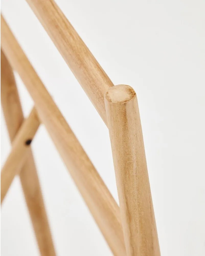 Wieszak na ubrania z litego drewna tekowego w naturalnym kolorze Roxana – Kave Home