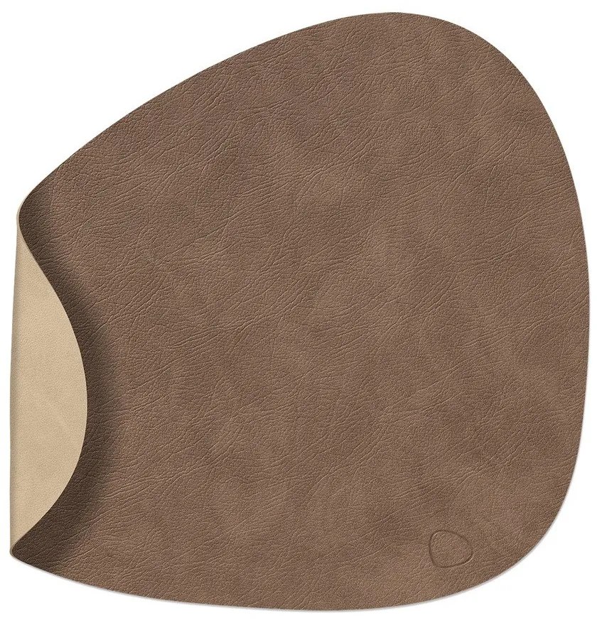 Mata stołowa ze skóry ekologicznej 37x44 cm Curve L Double Cloud – LIND DNA