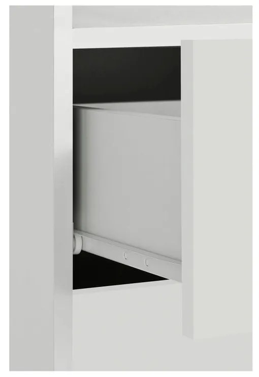 Biała wysoka szafka łazienkowa 60x121 cm Mirza – Støraa