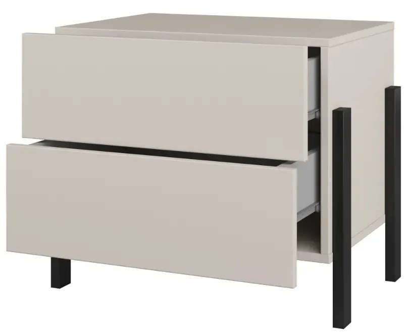 Szafka nocna JUKON 2S 55cm kaszmirowa HELVETIA