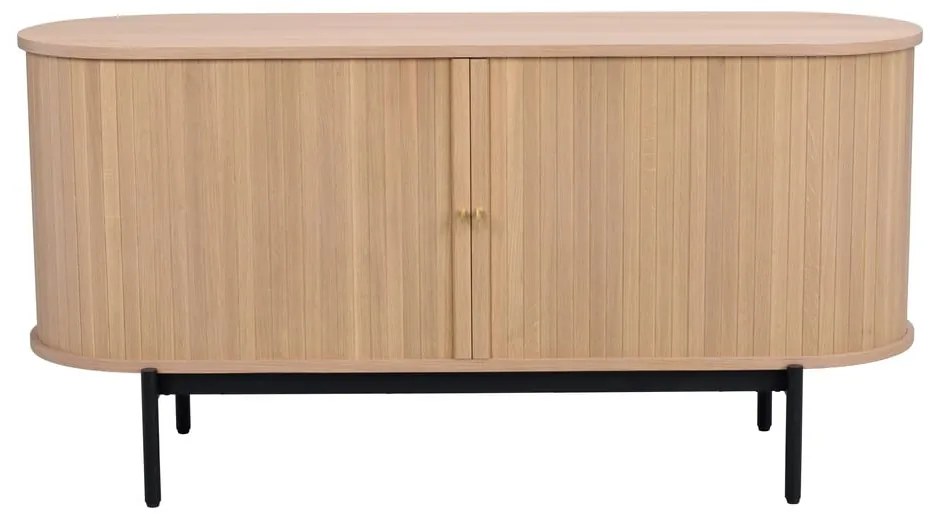 Naturalna niska komoda w dekorze dębu 142x71 cm Haddington – Rowico