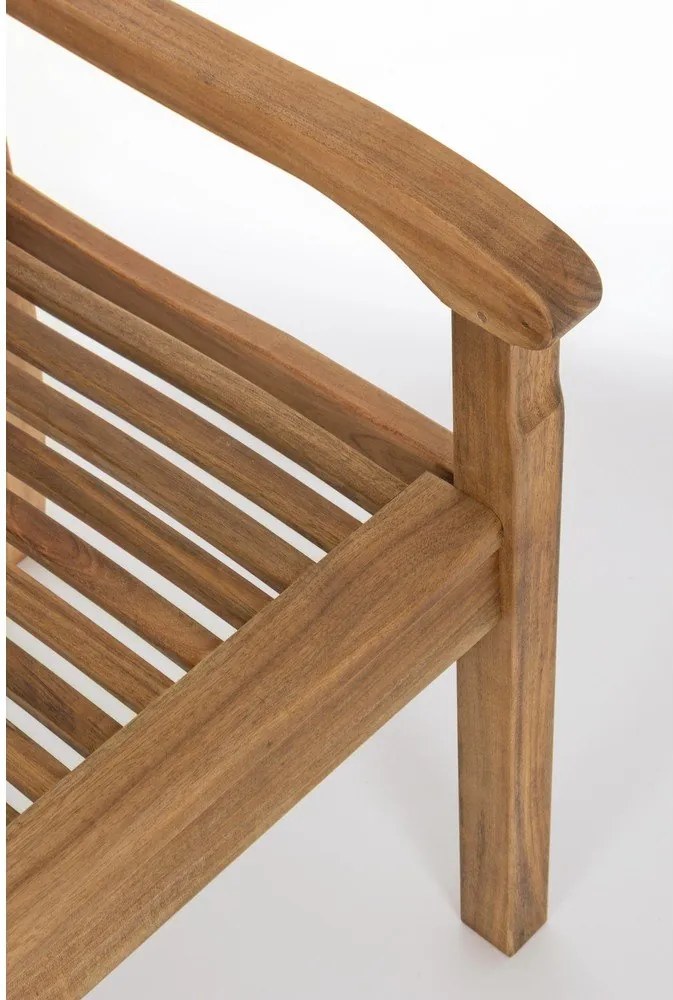 Drewniana ławka ogrodowa w naturalnym kolorze Noemi – Bizzotto