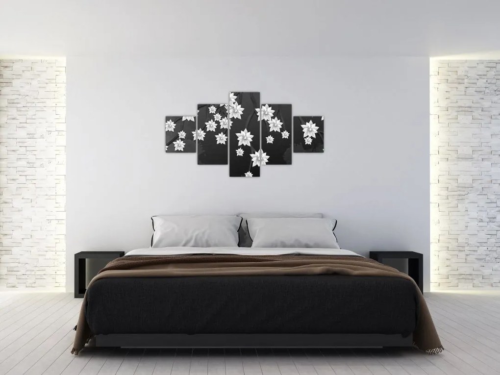 Obraz - Kwiaty na gałęziach (125x70 cm)