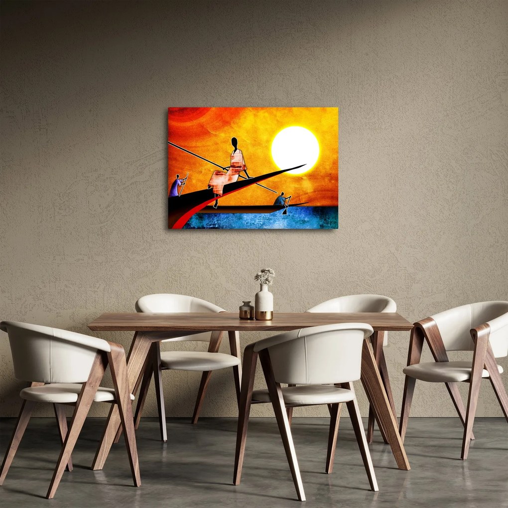 Obraz z okresu starożytnego malarstwa (70x50 cm)