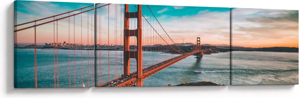 Obraz - Golden Gate, San Francisco (170x50 cm)