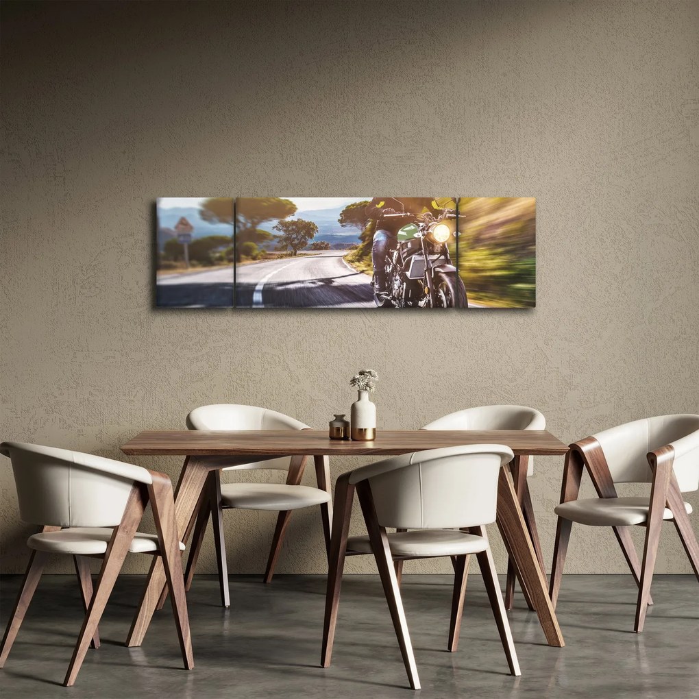 Obraz - Motocyklista (170x50 cm)