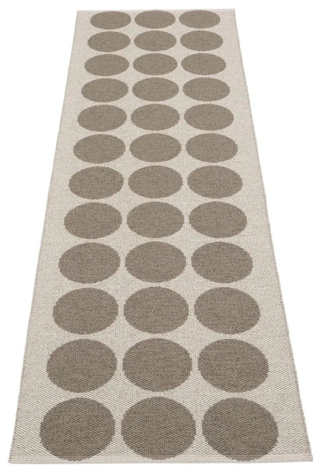 Brązowo-beżowy chodnik odpowiedni na zewnątrz 70x240 cm Hugo Walnut Linen – Pappelina