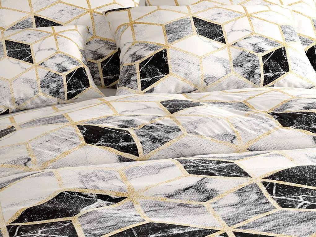 PrzytulneMieszkanie.pl PrzytulneMieszkanie.pl Bawełniana pościel ATHENA POLY czarna Rozmiar pościeli: 70 x 90 cm | 140 x 220 cm