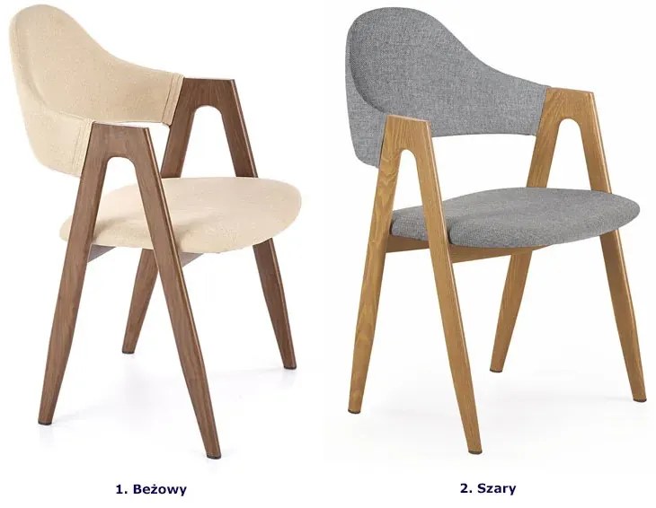 Beżowe krzesło z podłokietnikami B3-W12