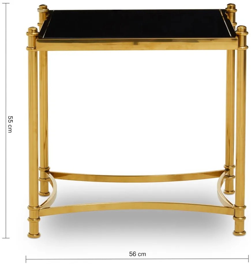 Stolik ze szklanym blatem 50x56 cm Ackley – Premier Housewares