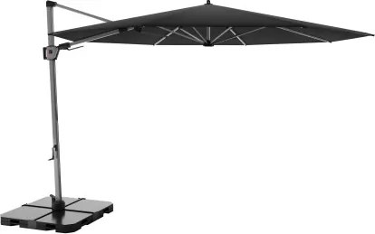 HYPERION 340 PRESTIGE – luksusowy huśtawkowy parasol ogrodowy z bocznym drążkiem : Kolor parasola - Czarny