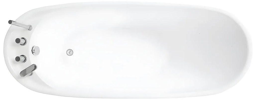 Wanna wolnostojąca NATALIA – 1-osobowa – 220 l – 150 × 75 × 70 cm (dł. × szer. × wys.) – kolor czarny