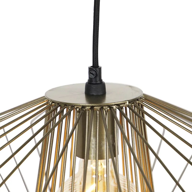 Designerska lampa wisząca mosiężna - StielDesignerski Oswietlenie wewnetrzne