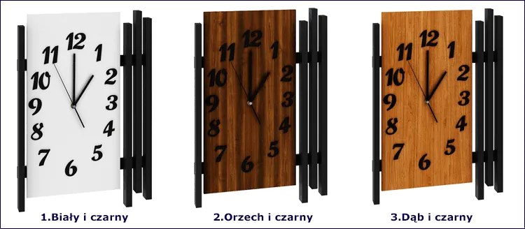 Zegar ścienny drewniany H6-H66