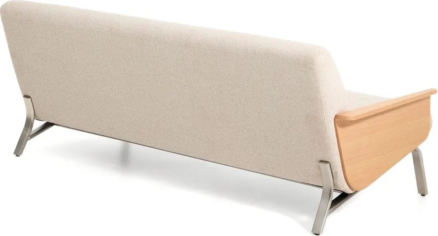 Beżowa sofa z tkaniny szenilowej 205 cm Amsen – Kave Home