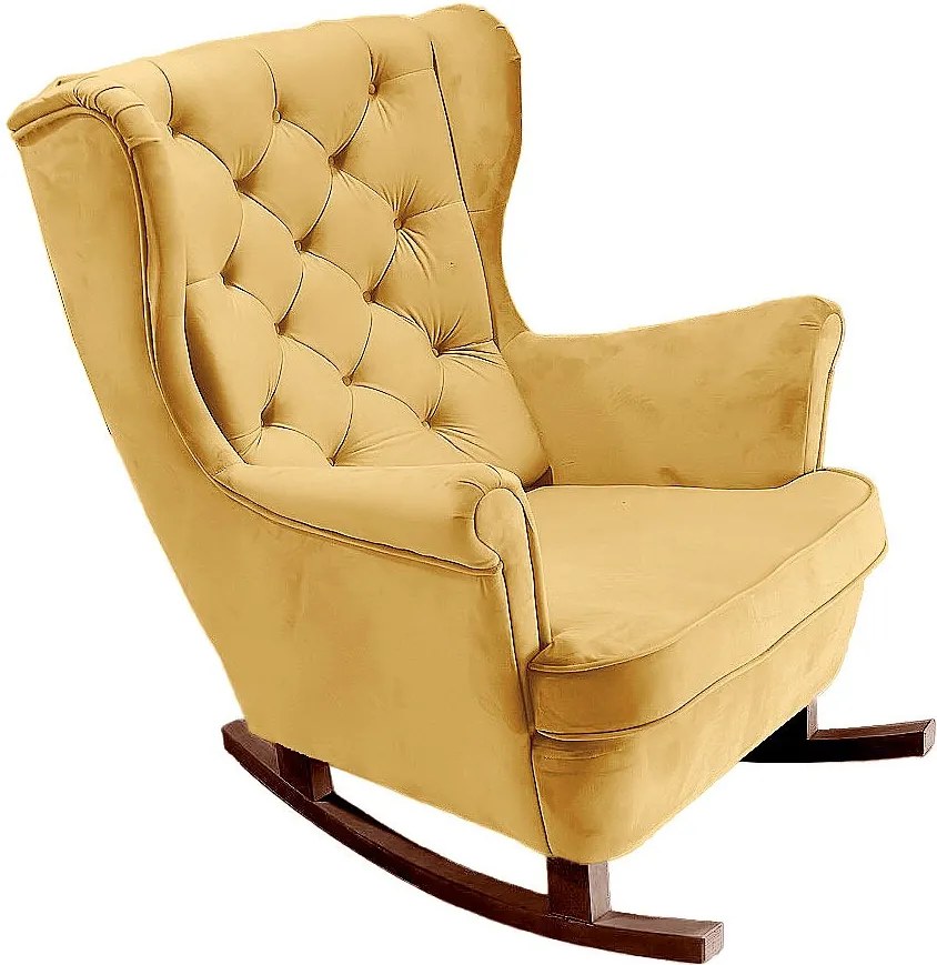 Fotel Relax z Tapicerowanym Siedzeniem i Podłokietnikami, Fotel TV 102x81x95cm Złoty_29822