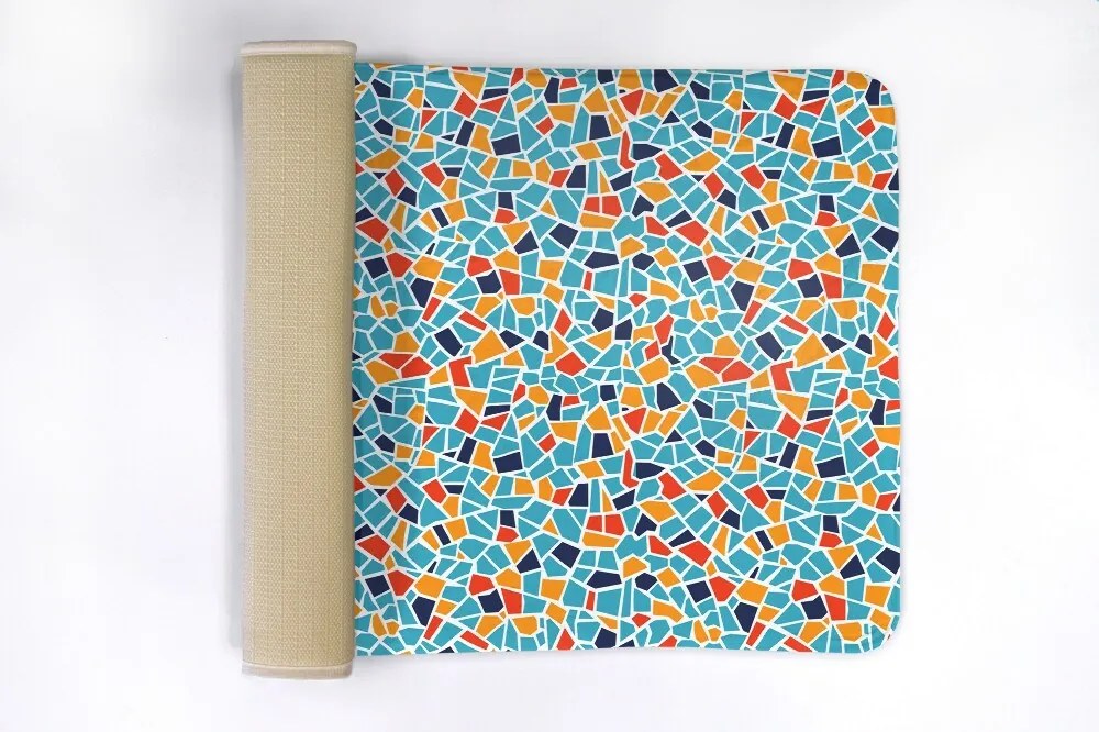 Dywanik antypoślizgowy do łazienki Dywanik antypoślizgowy do łazienki Kolorowa Abstrakcja