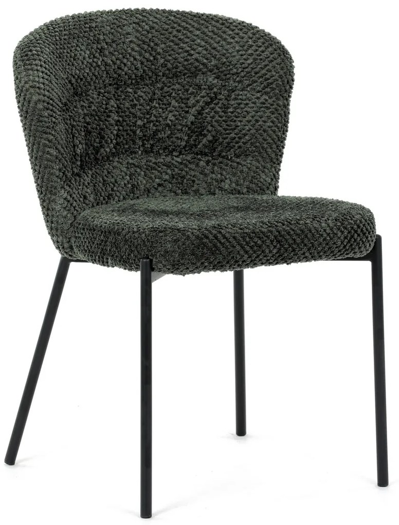 Zestaw krzeseł do jadalni Bouclé CT-W1077 GRN2, 4szt.