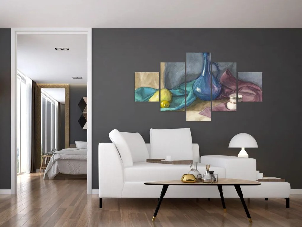 Obraz - Malowana martwa natura (125x70 cm)