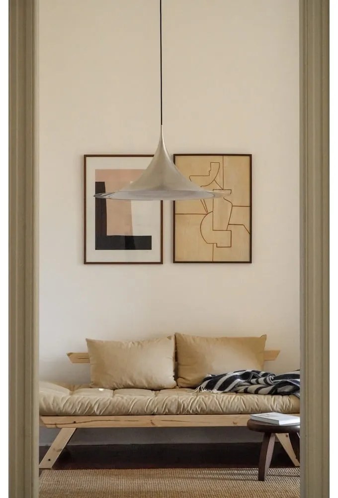 Sofa rozkładana z niebieskozielonym pokryciem Karup Design Bebop Natural/Petrol Blue