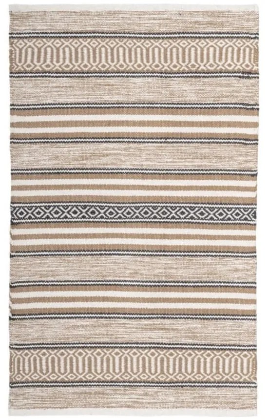 Beżowy bawełniany dywan odpowiedni do prania 70x140 cm – Casa Selección